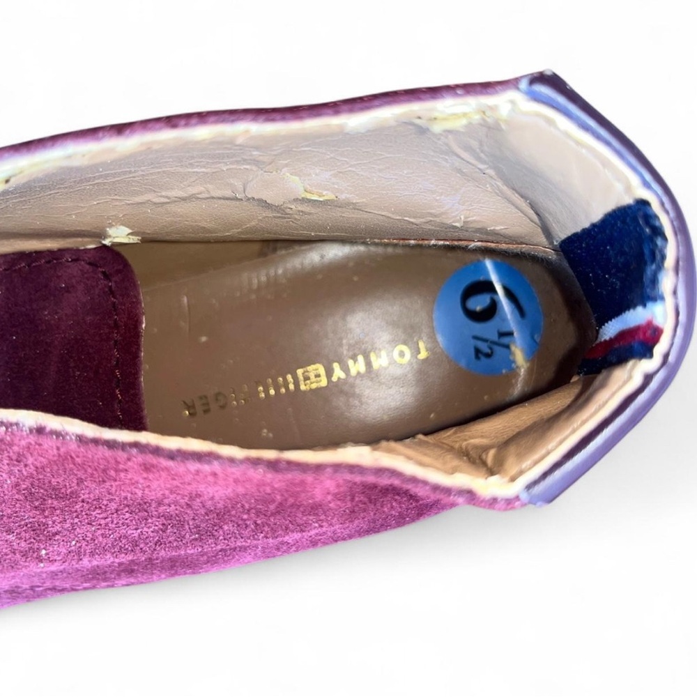 Tommy Hilfiger Purple Suede Shoes - Picture 7 of 7